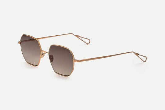 AHLEM REAMUR sunglasses in rose-gold-brushed-rain-gradient at The Eye Gallery Houston